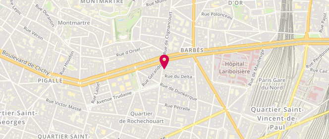 Plan de Sorayaboutiqueparis, 88 Rue Marguerite de Rochechouart, 75009 Paris