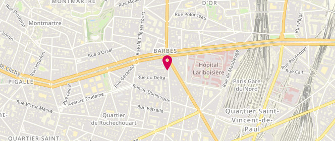 Plan de Magenta Coktail, 185 Rue du Faubourg Poissonnière, 75009 Paris