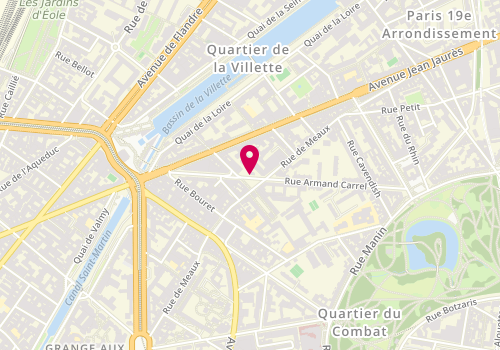 Plan de Alpha Tailleur, 58 Rue Armand Carrel, 75019 Paris