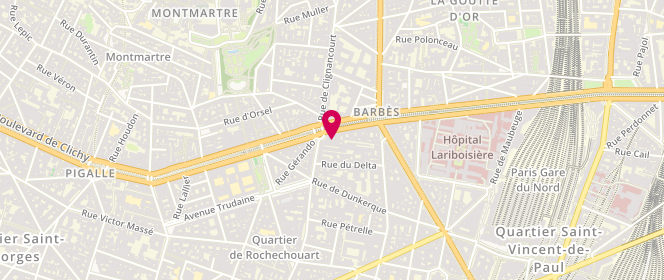 Plan de Lamia safieddine, 17 Blvd Marguerite de Rochechouart, 75009 Paris