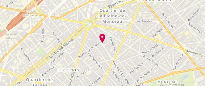 Plan de Brion Sisters, 160 Rue Courcelles, 75017 Paris