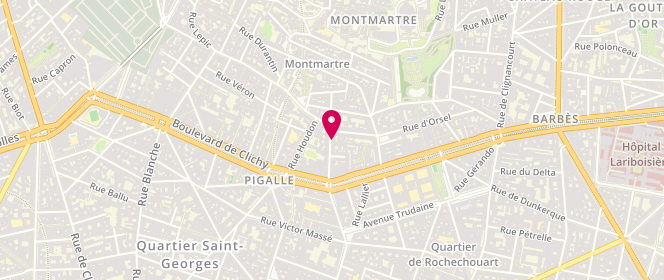 Plan de By Flowers, 86 rue des Martyrs, 75018 Paris