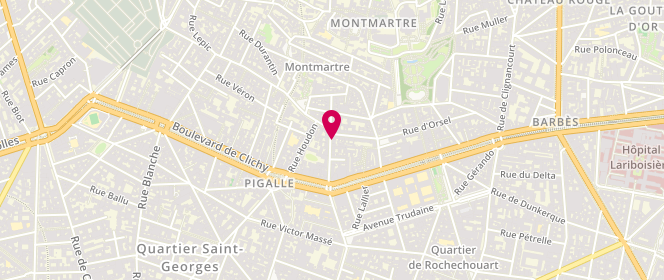 Plan de Chiffon et Basile, 86 rue des Martyrs, 75018 Paris