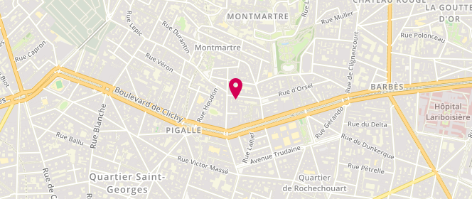Plan de Myphilosophy, 55 Rue d'Orsel, 75018 Paris