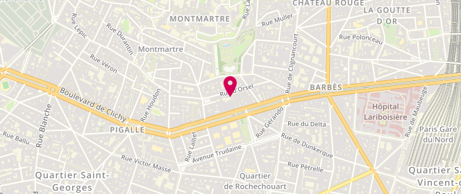 Plan de Milady, 5 Rue de Steinkerque, 75018 Paris