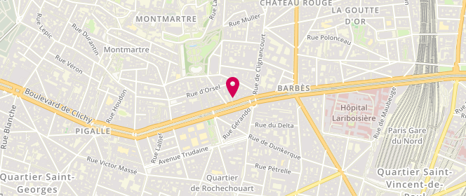 Plan de Espace Orient, 52 Blvd Marguerite de Rochechouart, 75018 Paris