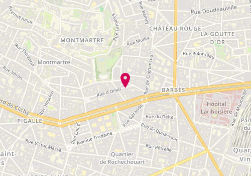 Plan de Or Sel, 17 Rue Orsel, 75018 Paris