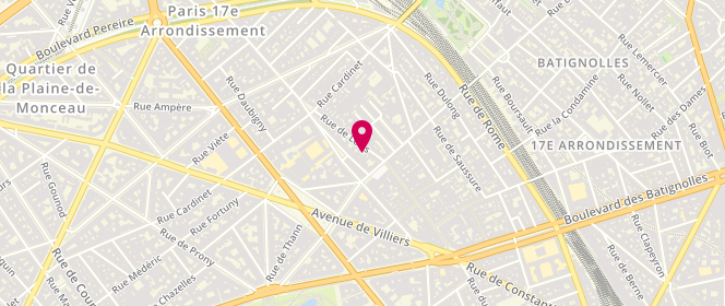 Plan de Rodier, 67 rue de Lévis, 75017 Paris