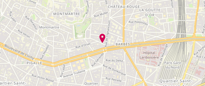 Plan de Royal Spectacles, 2 Rue d'Orsel, 75018 Paris