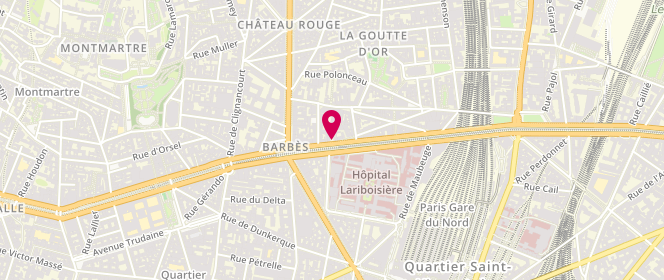 Plan de Aux Bonnes Affaires de la Chapelle, 104 Boulevard de la Chapelle, 75018 Paris
