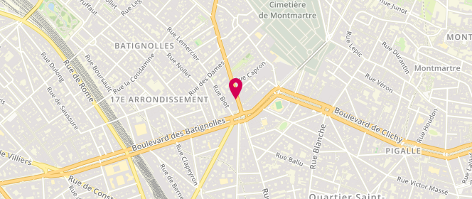 Plan de Sim H, 5 avenue de Clichy, 75017 Paris