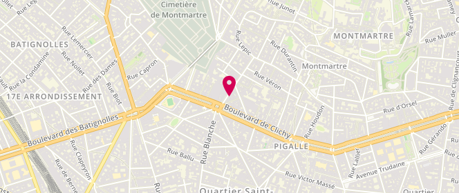 Plan de Okaïdi, 6 Rue Lepic, 75018 Paris