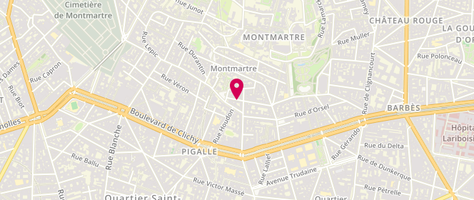 Plan de Sandro, 19 Rue Yvonne le Tac, 75018 Paris