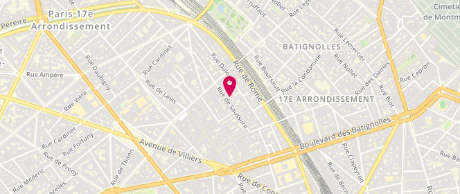 Plan de CAMARA Fatoumata, 28 Rue de Saussure, 75017 Paris
