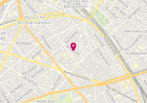 Plan de Frisson, 77 rue de Lévis, 75017 Paris