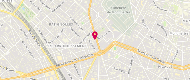 Plan de Guerrisol, 13 avenue de Clichy, 75017 Paris