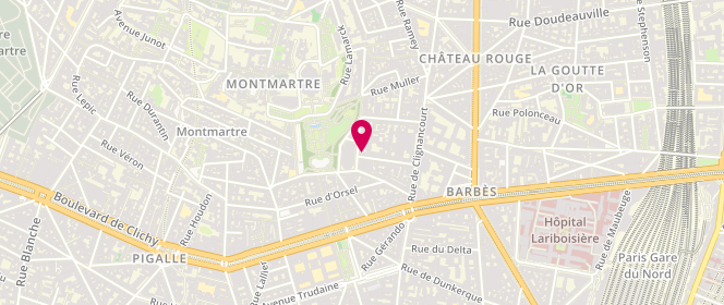 Plan de Mercerie Saint Pierre, 6 Rue Charles Nodier, 75018 Paris