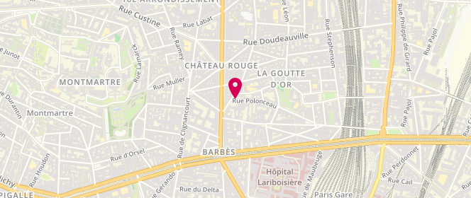 Plan de Khar Fashion, 56 Rue Polonceau, 75018 Paris