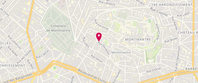 Plan de Lab30, 30 Rue Durantin, 75018 Paris