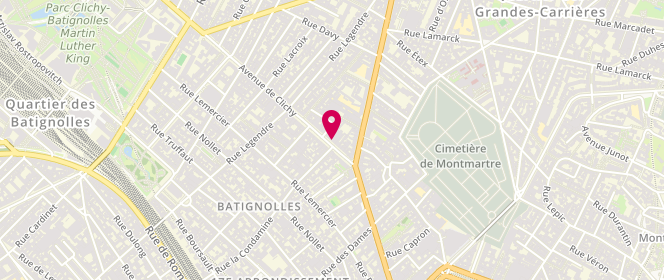 Plan de Gifi, 76 avenue de Clichy, 75017 Paris