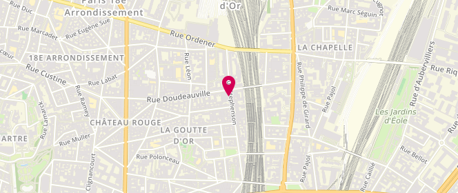 Plan de Boutique Diakha Souaré, 47 Rue Stephenson, 75018 Paris