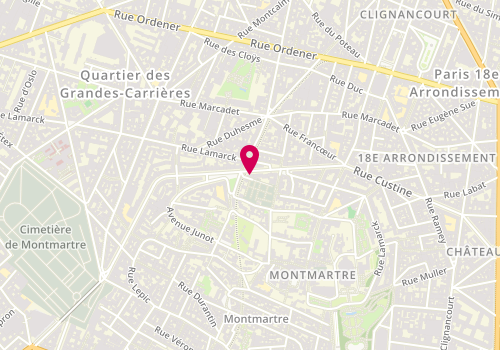Plan de Jacadi, 98 Rue Caulaincourt, 75018 Paris