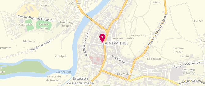 Plan de Angele's, 1 Rue Notre Dame, 55300 Saint-Mihiel