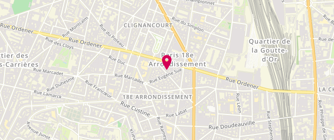 Plan de Anjero Création, 28 Rue Simart, 75018 Paris