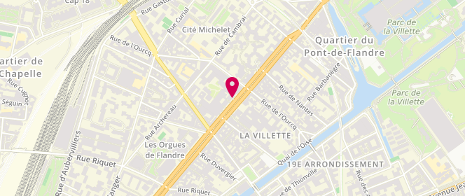 Plan de Miss Coquines, 131 avenue de Flandre, 75019 Paris