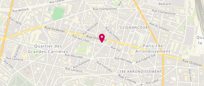 Plan de Camaieu International, 8 au 10
8 Rue des Cloys, 75018 Paris