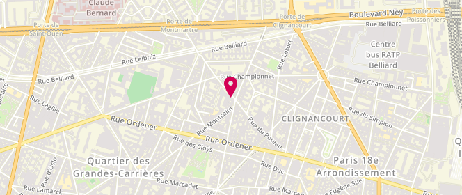 Plan de L.K, 53 Rue du Poteau, 75018 Paris