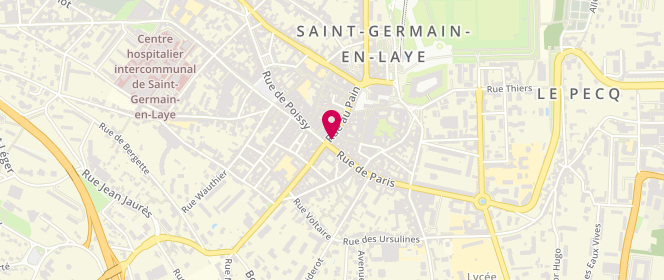 Plan de Comptoir des Cotonniers, 6 Rue au Pain, 78100 Saint-Germain-en-Laye