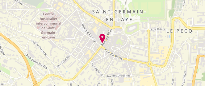 Plan de Ikks Men, 5 Rue au Pain, 78100 Saint-Germain-en-Laye