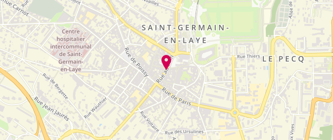 Plan de Tendre Passion, 44 Rue au Pain, 78100 Saint-Germain-en-Laye