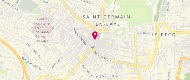 Plan de Sud Express, 1 Rue Collignon, 78100 Saint-Germain-en-Laye