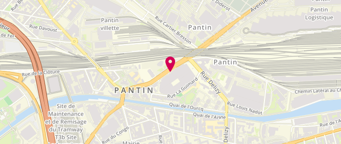 Plan de Footloose, 100 avenue du Général Leclerc 117, 93500 Pantin
