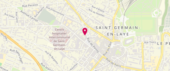 Plan de Au Petit Marché, 15 Rue Poissy, 78100 Saint-Germain-en-Laye