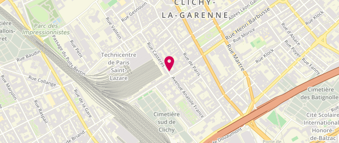 Plan de Undiz, 6 Rue Castérès, 92110 Clichy