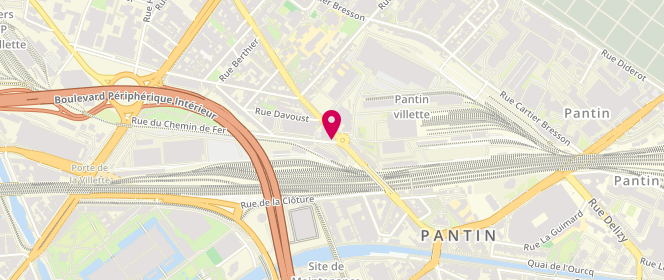 Plan de Emmaüs Coup de Main, Boutique de Pantin, 31 avenue Edouard Vaillant, 93500 Pantin
