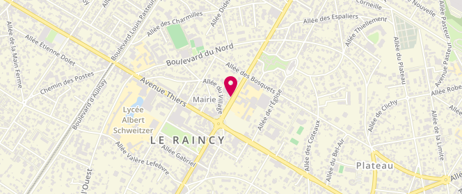 Plan de Micheline, 11 avenue de Livry, 93340 Le Raincy