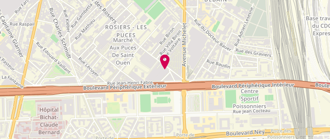Plan de Mandana - Vintage Store, 142 Rue des Rosiers, 93400 Saint-Ouen-sur-Seine
