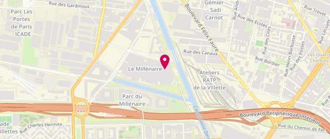Plan de Zara, Rue Madeleine Vionnet 23, 93300 Aubervilliers