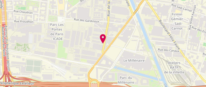 Plan de Emeraude City, 246
90 Rue de la Haie Coq, 93300 Aubervilliers