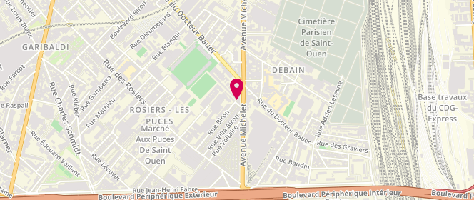Plan de Taleb Mourad, 116 avenue Michelet, 93400 Saint-Ouen-sur-Seine