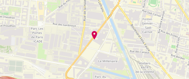 Plan de ATTRAIT Paris, 70 avenue Victor Hugo, 93300 Aubervilliers
