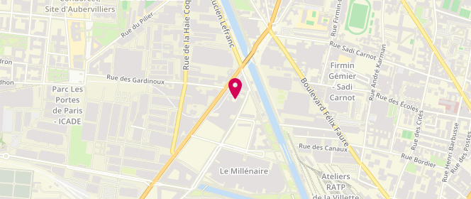 Plan de Luc Ce, 8 Rue de la Gare
70 Avenue Victor Hugo, 93300 Aubervilliers