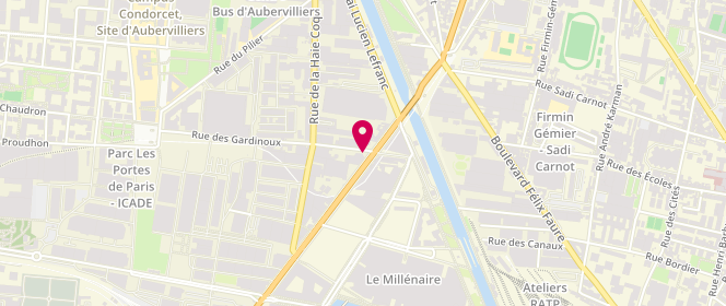 Plan de Fanda Miss, 1 Rue des Gardinoux, 93300 Aubervilliers