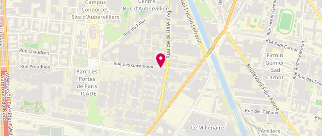 Plan de Kaline, 11 Rue des Gardinoux, 93300 Aubervilliers