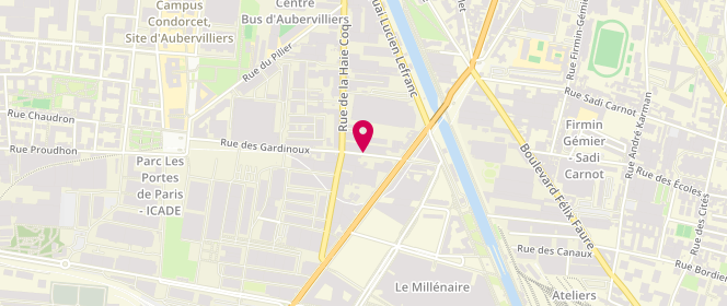 Plan de B et M, 8 Rue des Gardinoux, 93300 Aubervilliers