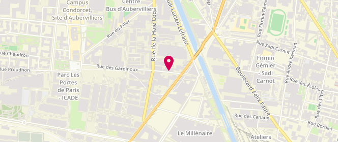 Plan de Coco Huit, 2 Rue des Gardinoux, 93300 Aubervilliers